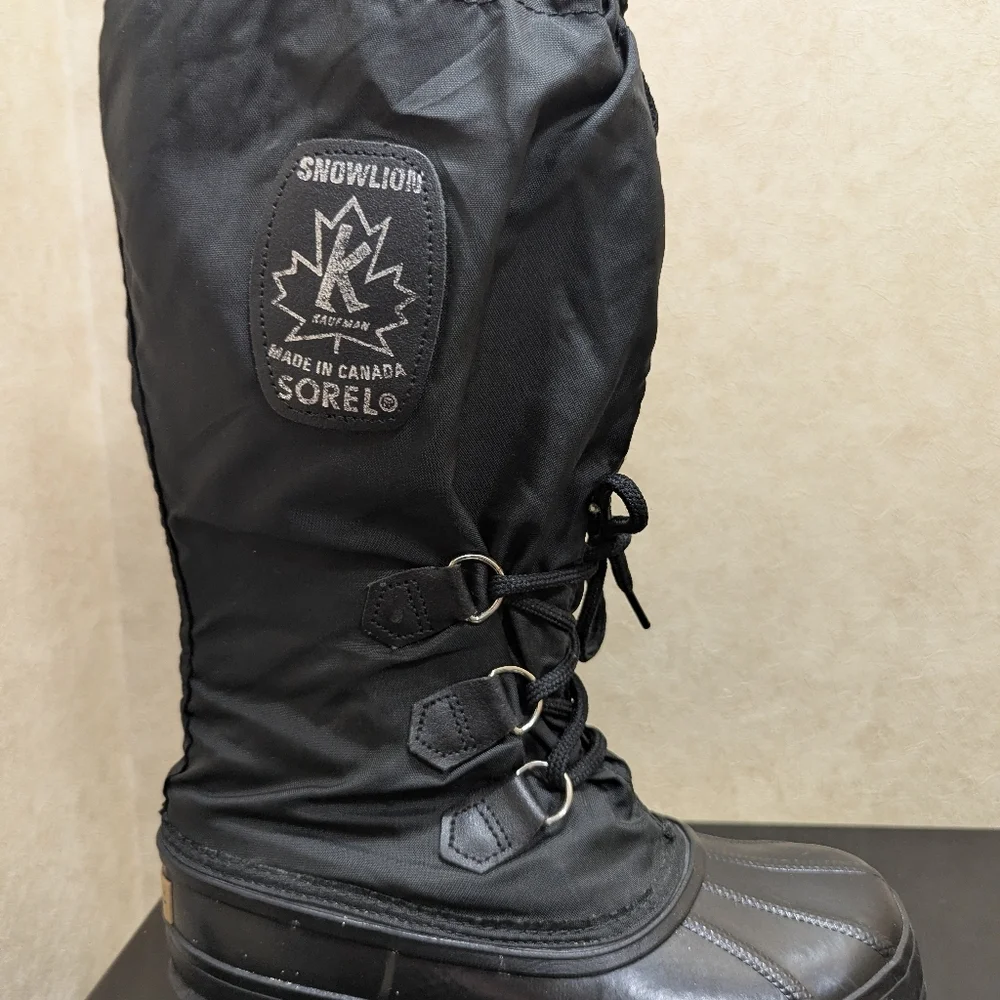 Sorel Kaufman Chunky Snow Lion Boots Size 6 Women's Vintage As New - Picture 12 of 14